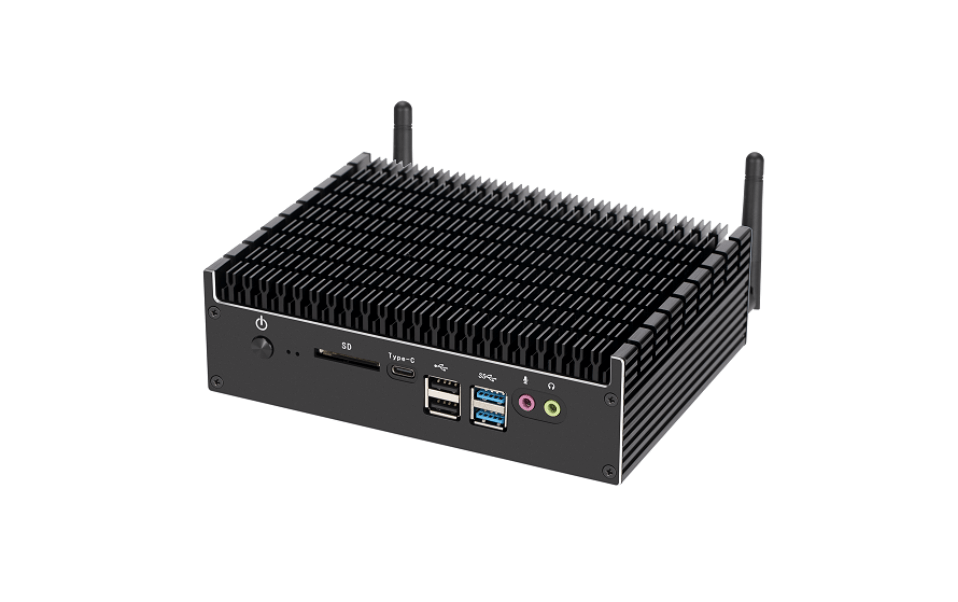 intel 8代10代無風扇工控香蕉视频下载网站ZC-WG10雙網帶COM口雙屏4K顯示